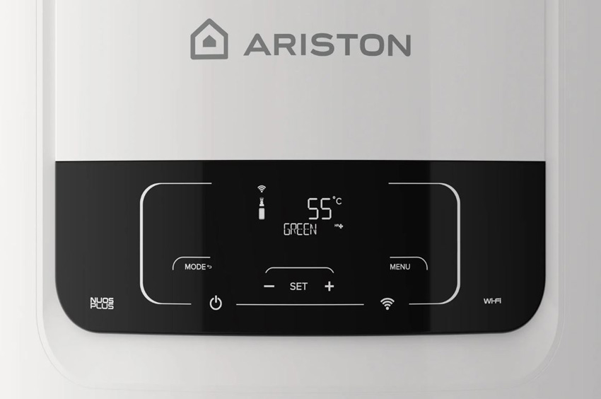 Chauffe-eau thermodynamique Ariston Nuos Plus S2 Wi-Fi avec résistance électrique 200L 1800W