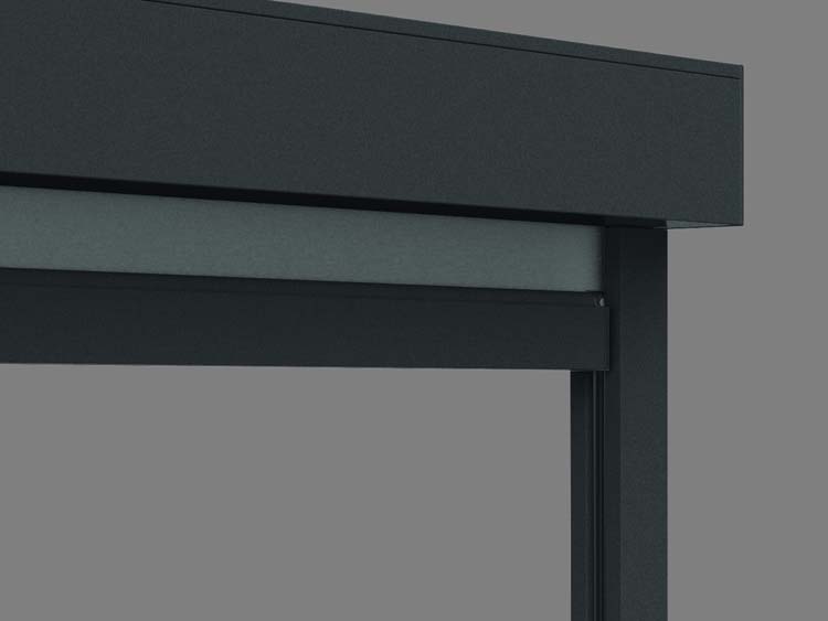 Store vertical extérieur Vinz L anthracite somfy moteur droite sur mesure