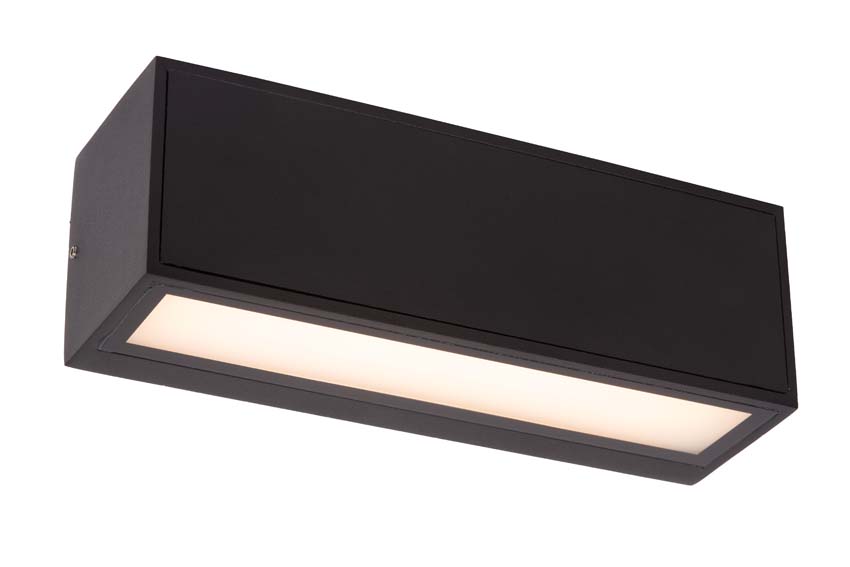 Applique murale Solar Vita - noir - LED dimmable - 1x2W - 2850K/3150K - IP54 - détecteur jour/nuit