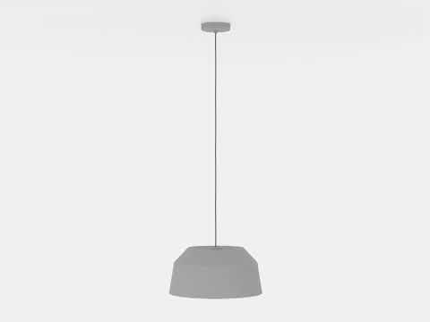 Lampe suspendue Asir gris E27 D380mm