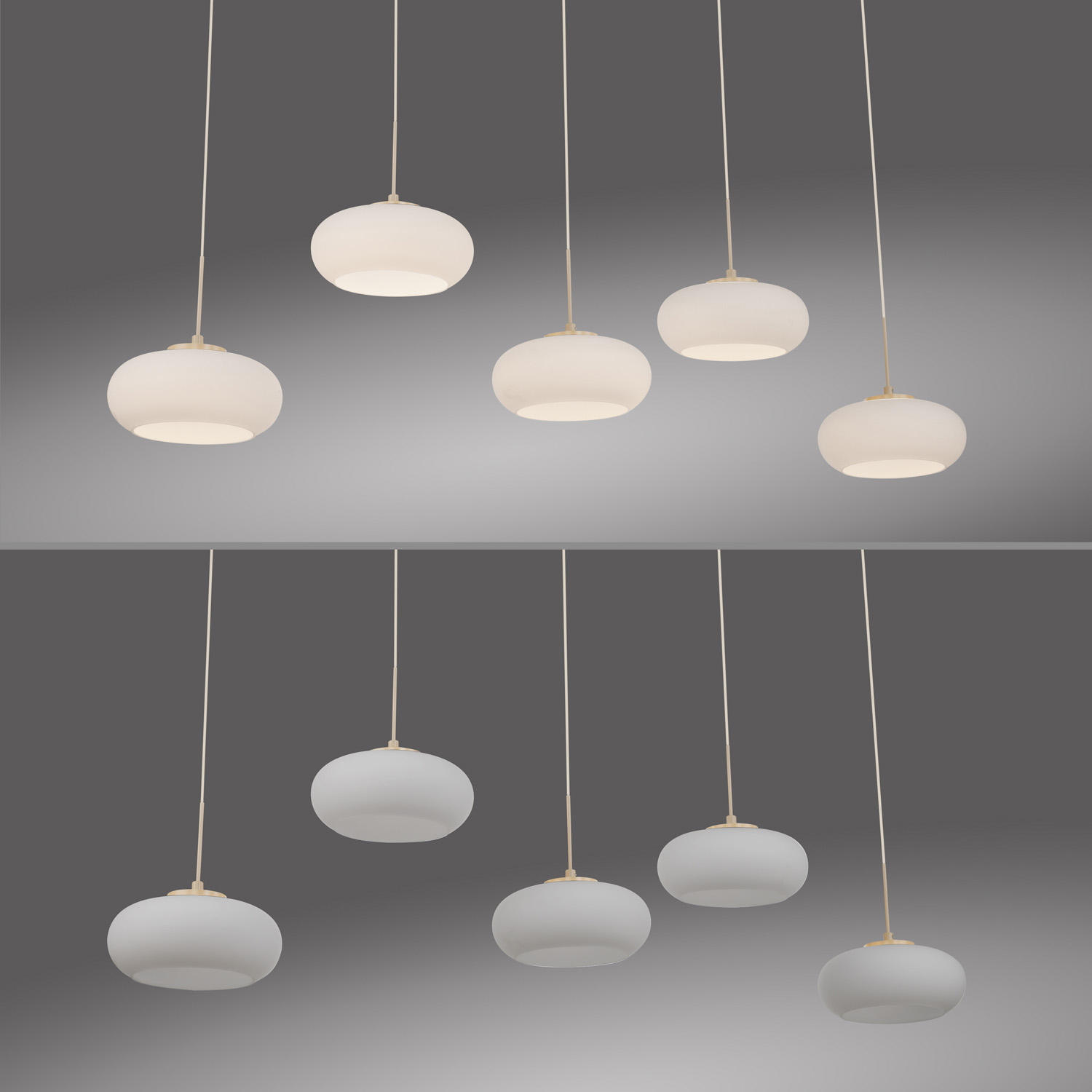 Suspension - sable - LED - 5x5W - 3000K