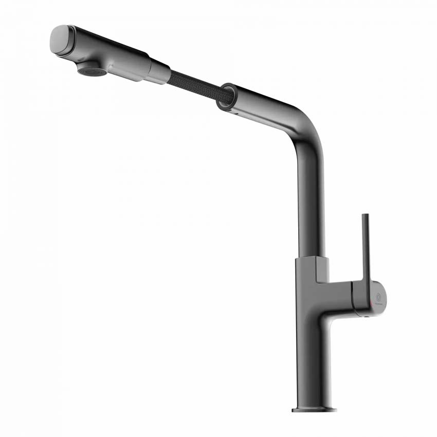 Keukenkraan Wasserwerk WK 11 mat grafiet met uittrekbare uitloop
