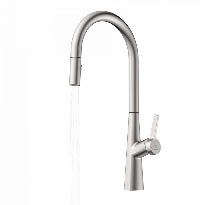 Robinet de cuisine Wasserwerk WK 9 Sphere inox avec bec extractible