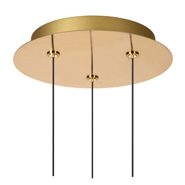 Hanglamp - goud/messing - Ø25cm - LED - 3x8W - 2700K