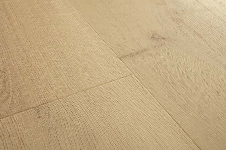 Sol vinyle Quick-Step Bloom lame 6mm beige 149,4x20,9cm avec sous-couche
