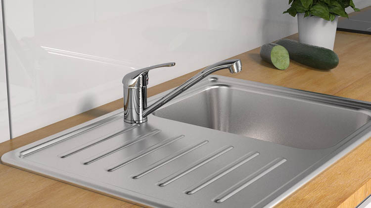 Robinet de cuisine basse pression Frida chrome
