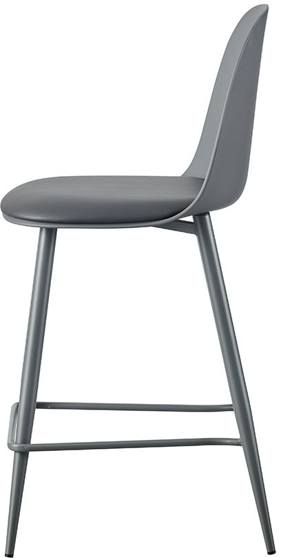 Chaise de bar Renilde grise