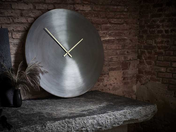 horloge Zone métal noire D75 cm