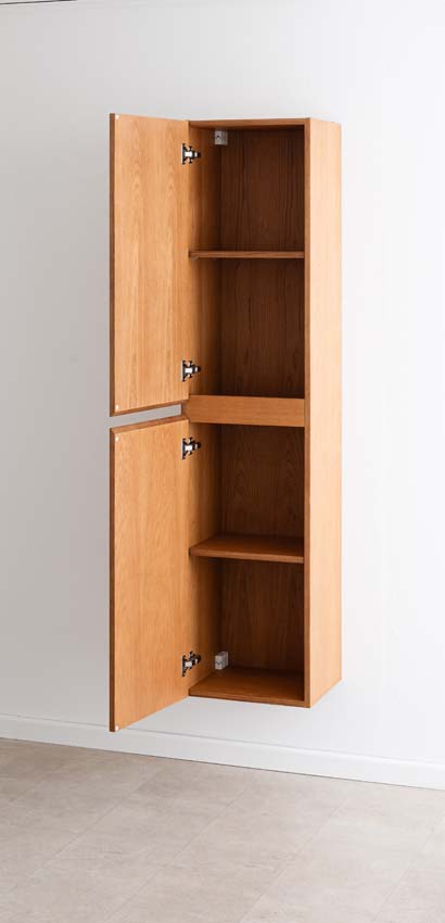 Armoire colonne Fior chêne suspendue 170x40x35cm