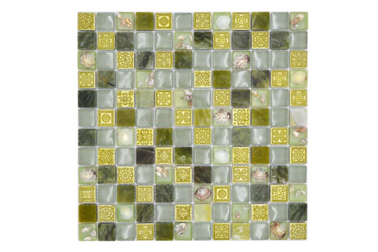 Mosaïque Rustic Sone Mix brillant 30x30cm