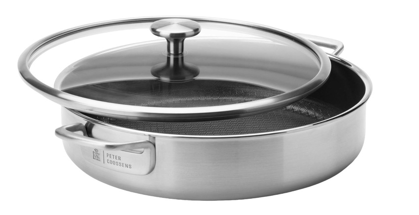 Sauteuse BK Peter Goossens Maestro DuraBond inox Ø30cm avec couvercle