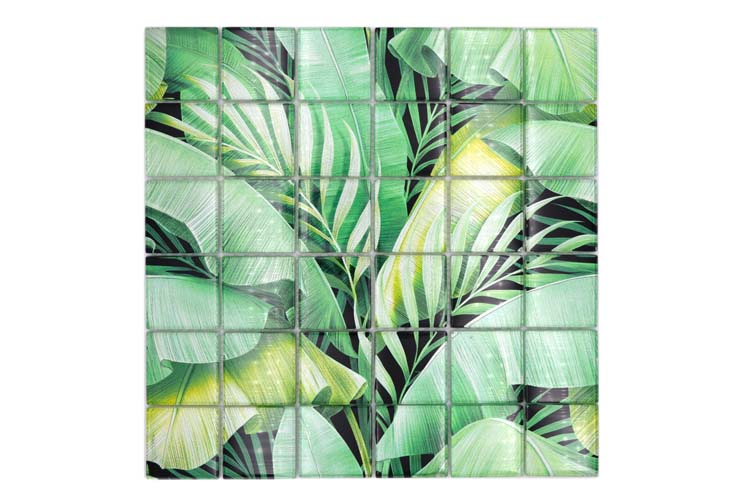 Mosaïque Forest vert brillant 29,8x29,8cm