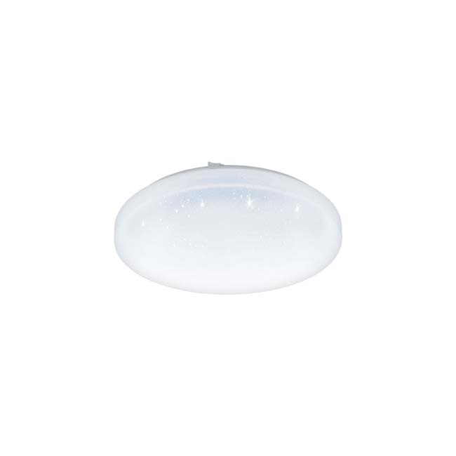 Plafonnier wit kristaleffect diam 33 cm LED lamp 17.3W 2000 lumen