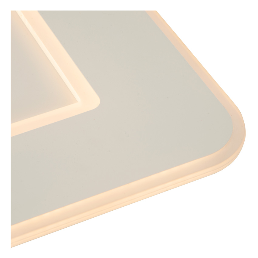 Plafondlamp - 39,4x39,4cm - LED 3 StepDimbaar - 1x24W 2700K - Wit