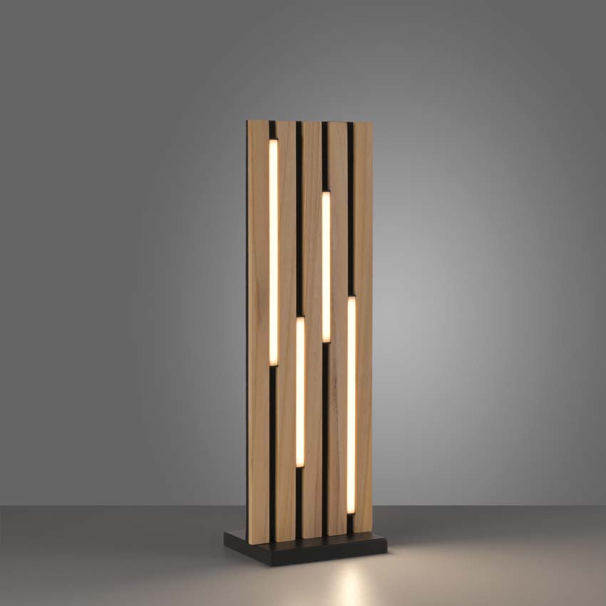 Tafellamp Line-up natural wood - dimbaar - 14W - 2700-5000K - IP20