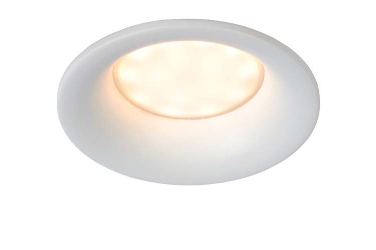 Spot encastré salle de bain - blanc - Ø8,5cm - GU10 - 5W - IP44