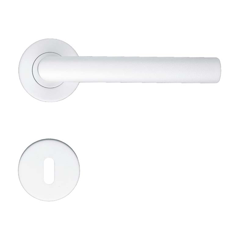 Deurkruk pro belluno 19mm wit baardrozet