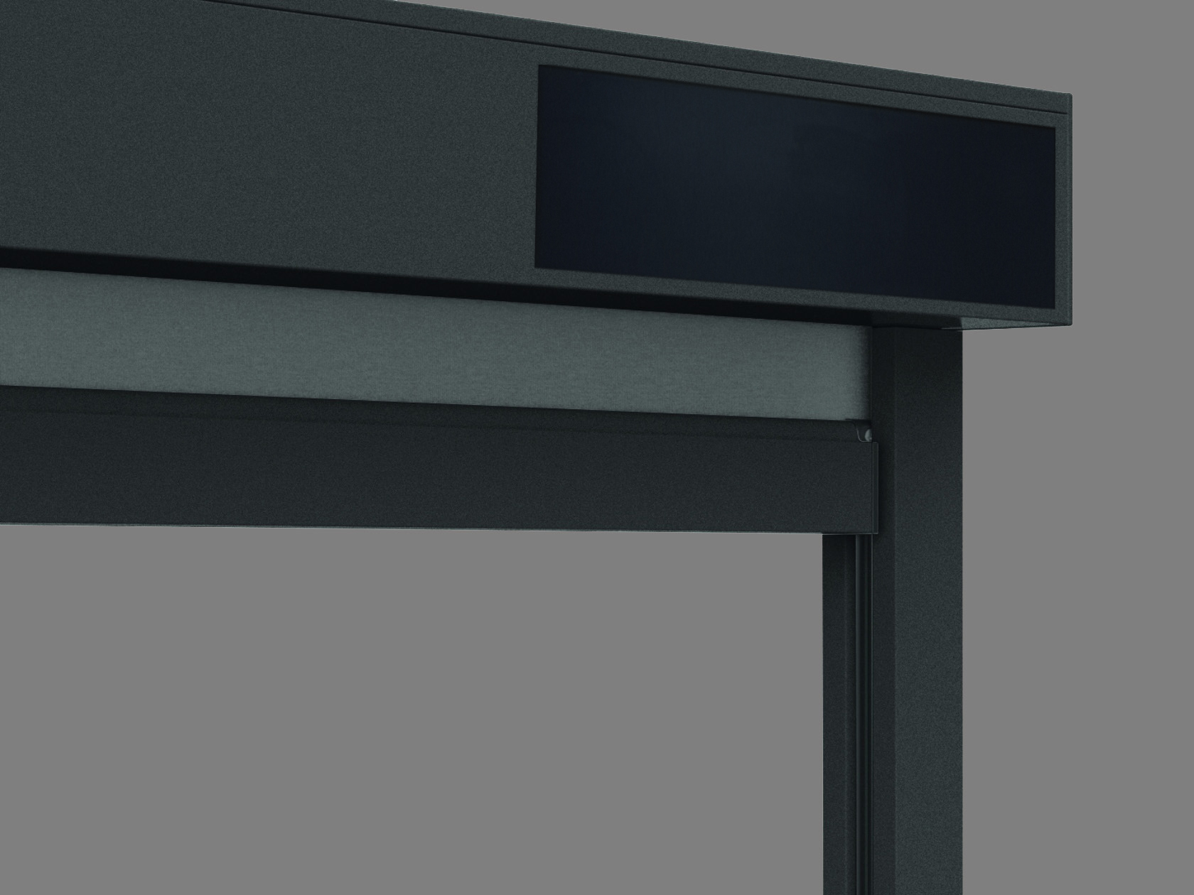 Store vertical extérieur Vinz S anthracite solaire droite sur mesure