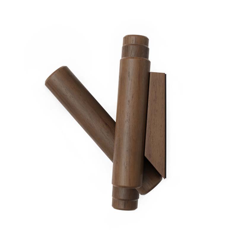 Porte-manteau Umbra Picket bois/plastique noyer 37,5x3x16cm 8 crochets