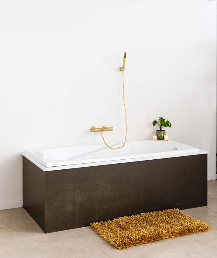 Inbouwbad Cora glanzend wit ergonomisch 180x80cm