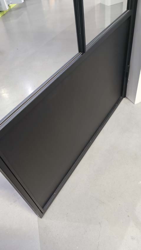 Dubbele stalen binnendeur Black Beauty zwart 2x6R links duwend op maat