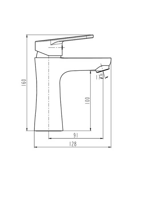 Robinet de lavabo Pika 16cm chrome Robinet de lavabo Pika 16cm chrome