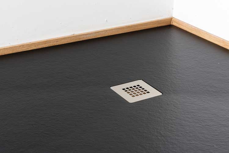 Receveur de douche Minimalism composite avec gelcoat noir 180x90cm