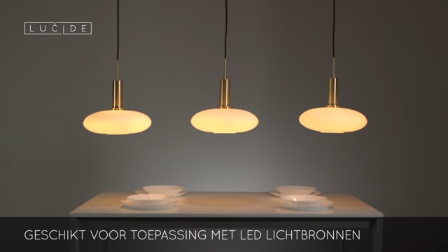 SINGALA - Hanglamp - 3xE27 - Mat Goud - Messing