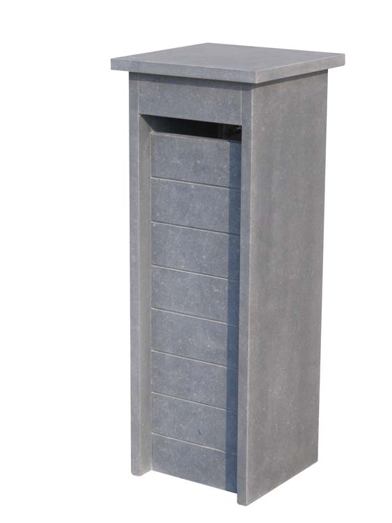 Brievenbus blauwsteen grijs Fleron 34x34x103cm