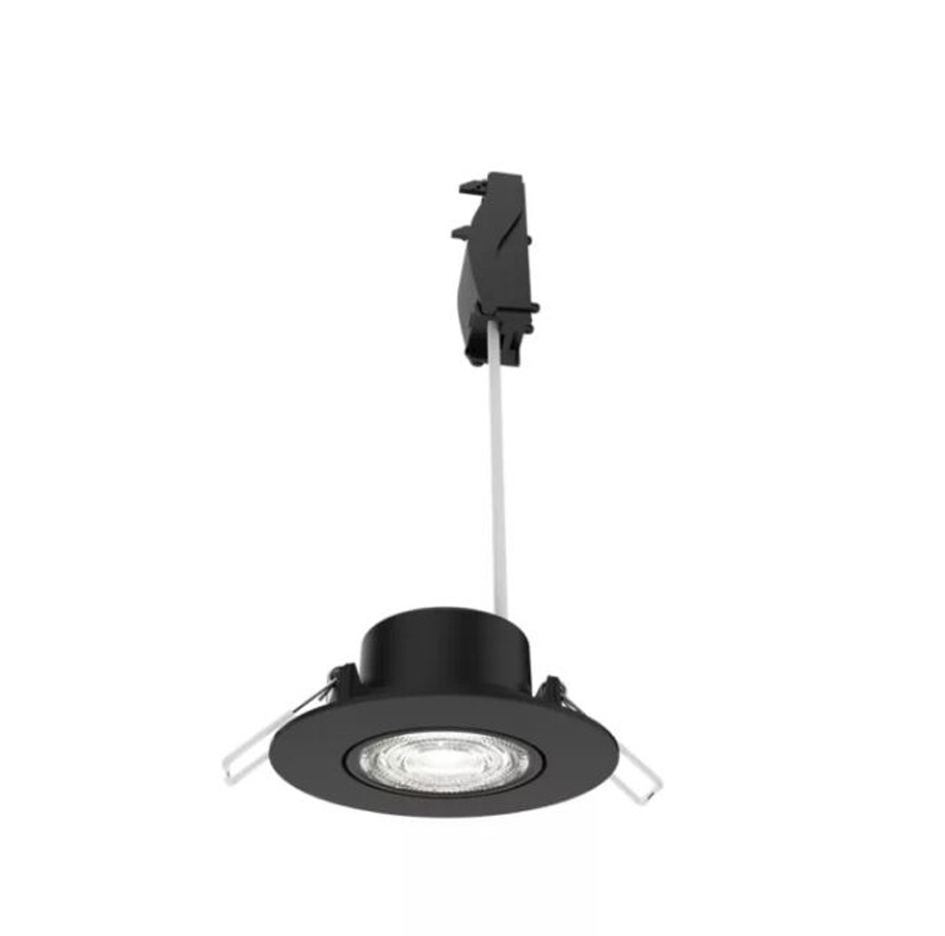 Spot encastrable - noir - 8,7x6x10,7cm - dimmable - LED - 1x5W - 4000K - IP20
