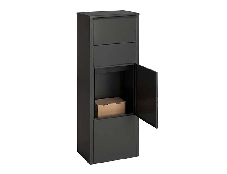 Boîte à colis Matz noire avec serrure à chiffres