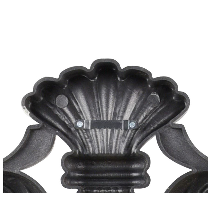 Miroir rond baroque doré 73x44,5cm