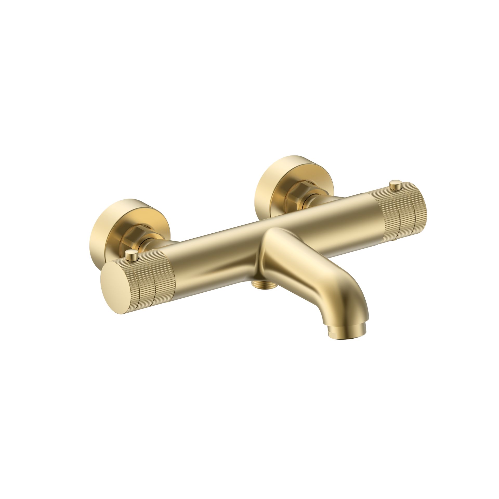 Bad-douchekraan Vera thermostatisch geborsteld goud