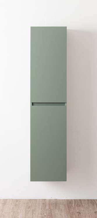 Armoire colonne Dotan eucalyptus vert suspendue 170x40x32cm