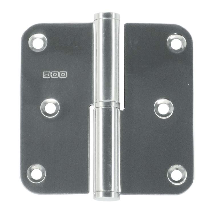 Paumelle pro 80x80x2.5 nickelé gauche