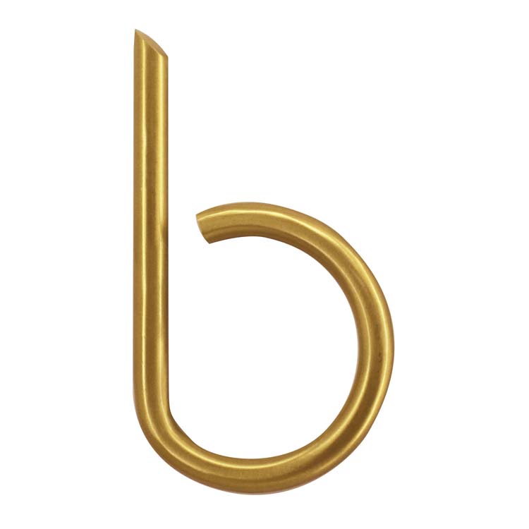 Huisletter pro rond b mat koper