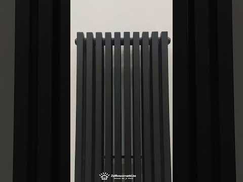 Radiator Devon 180 x 46,5 cm dubbel mat zwart 2062 watt