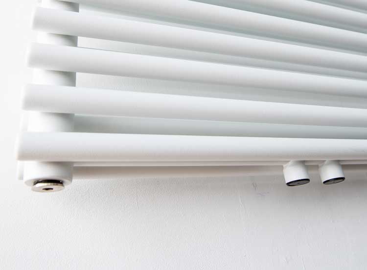 Handdoekradiator Doby dubbel 180x60cm wit