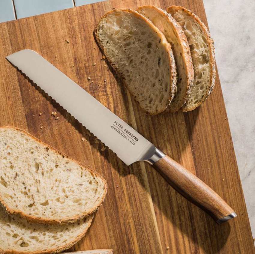 Couteau à pain BK Peter Goossens Maestro inox/bois d'acacia 20cm