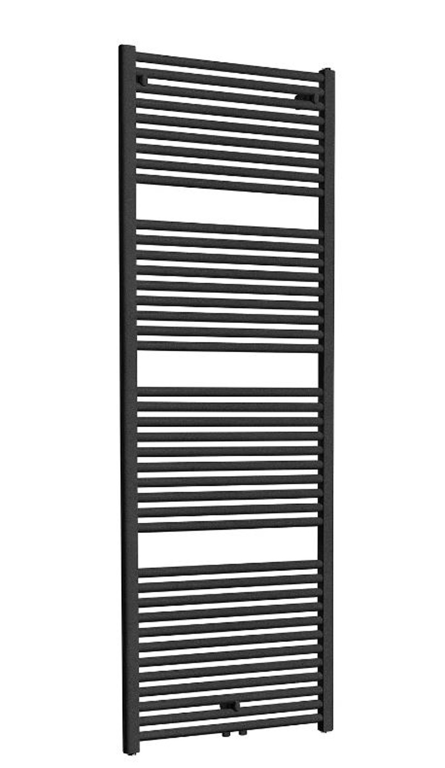 Handdoekradiator Kari 181,7x60cm middenaansluiting antraciet 1067W