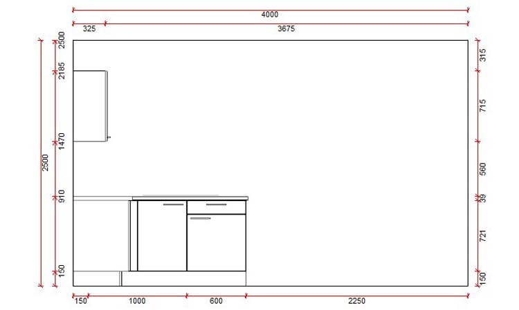 Hoekkeuken Premium 13 wit 275x185cm - voorgemonteerd - zonder toestellen