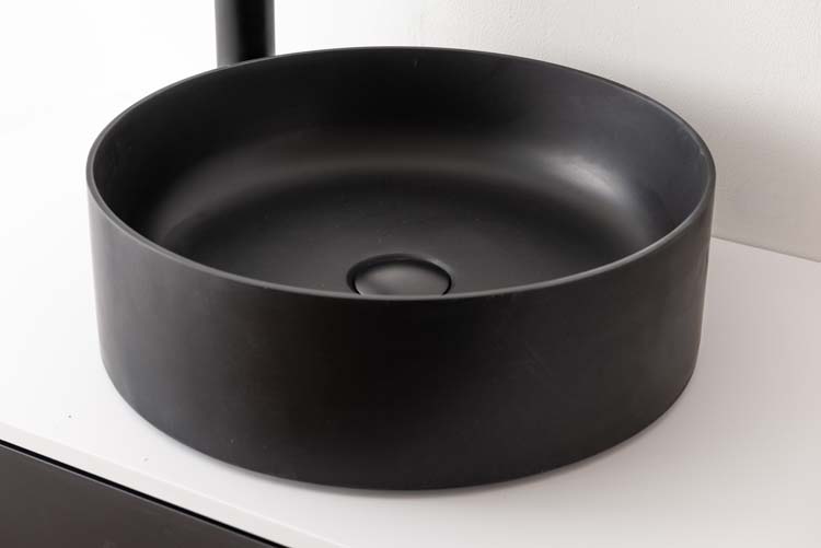 Vasque à poser Mel noir mat 40cm