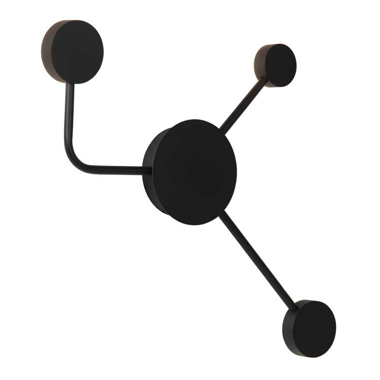 Wandlamp - zwart - 41x20x52cm - dimbaar - LED - 3x3,3W - 385lm - 3000K