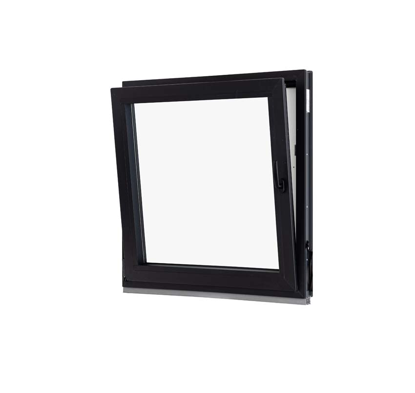 1-VAN Châssis oscillo-battant pvc Elegant noir/noir B1000xH1000 mm G