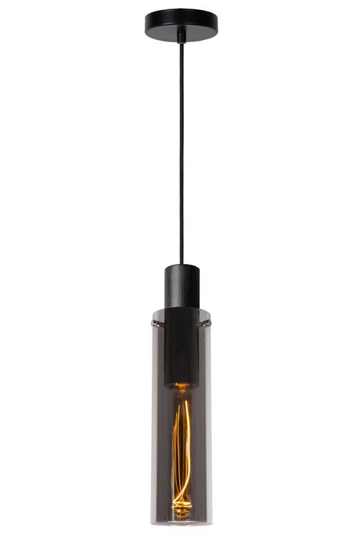 Lucide ORLANDO - Suspension - Ø 10 cm - E27 - Fumé