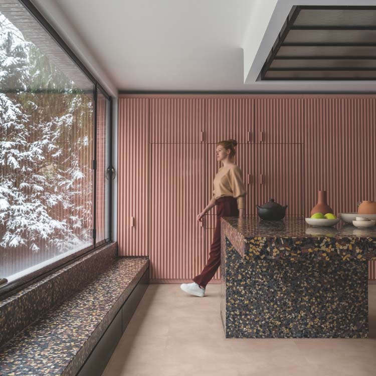 Sol vinyle Quick-Step Illume dalle 6mm blush doux rose 85,6x42,8cm avec sous-couche Sol vinyle Quick-Step Illume dalle 6mm blush doux rose 85,6x42,8cm avec sous-couche