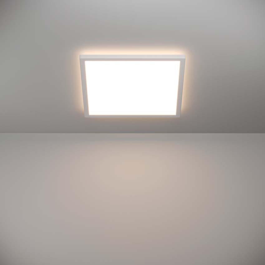 Plafonnier - Blanc - 39x39cm - Dimmable - LED - 1x14W - 2700-6500K - télécommande