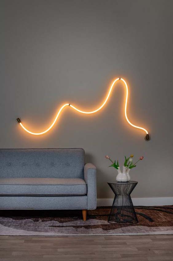 Lucide Vibes Janderin - Applique murale - LED dimmable - CCT - 1x48W 2200K/3300K - Capteur de mouvement manuel - Champagne