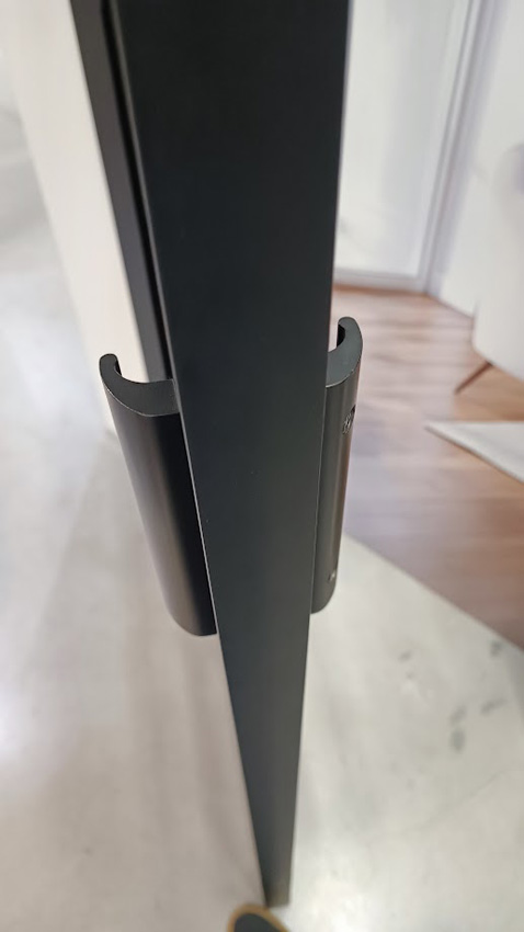 Complete dubbele deur 78cm steel look black 8R+VP8R held.glas 201.5cm