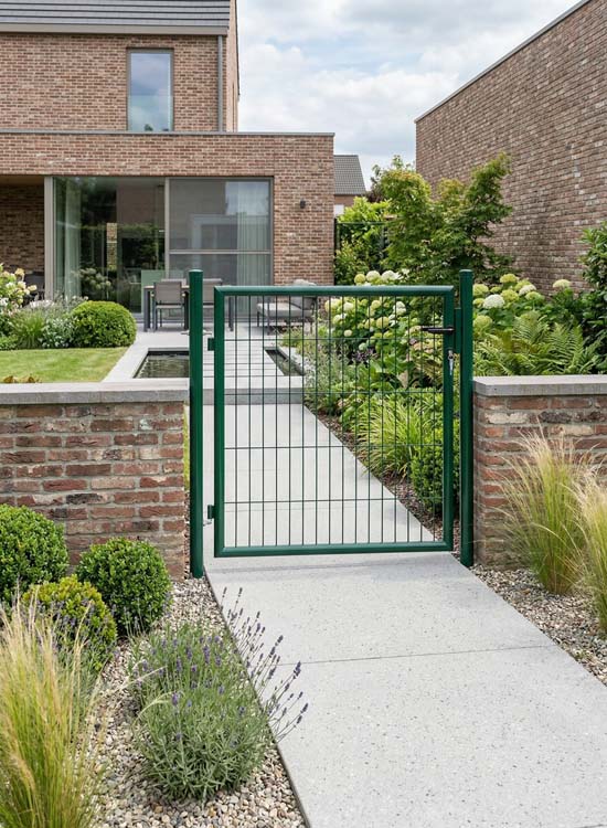 Portillon simple vert eco 100x100cm